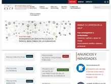 Tablet Screenshot of cienciapsicologica.org
